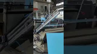 Manual diecutter creaser change to Auto punching creasing machine with mechanical receiver [upl. by Llennyl]