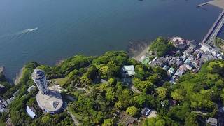 Enoshima Island Japan in under 1 Minute  4K HD Drone Footage [upl. by Aoh]