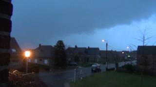 Onweer 3 januari 2014  rukwinden lightning storm 3 January 2014 [upl. by Ellimaj]