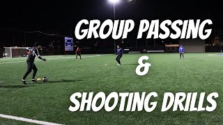 Group Passing and Shooting Drills For SoccerFootball Players  Group Training Session [upl. by Hteb]