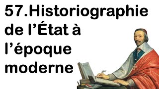 57 Historiographie de lEtat à lépoque moderne [upl. by Barby824]