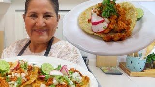 Tacos de POLLO AL PASTOR ¡Receta ideal si no comes puerco [upl. by Ezalb]