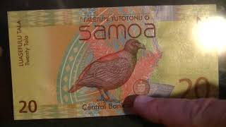 Banknotes  20 Tala Samoa [upl. by Kadner903]