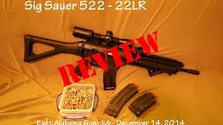 Sig Sauer 522 Review  December 14 2014 [upl. by Natala]