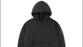 1000 GSMAnthracite DoubleHoodie VELOUR GARMENTS [upl. by Akimet105]