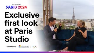 Paris 2024 Eurosport provides first look at its Olympic studios ahead of Opening Ceremony 😍 [upl. by Dadinirt189]