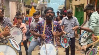 Abhilash pad band at Secunderabad Bonalu 2023  Congo beat trending beat  prop Vasu [upl. by Cirdnek]