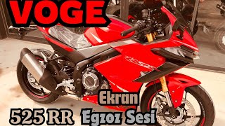 Voge 525 Rr  Egzoz Sesi  Ekran  Bafra  Uçar Makine [upl. by Elleirol]