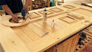 🪚 Create a Stunning Curved Wood TV Stand with Expert Skills 🌟📺 Woodworking DIYFurniture TVStand [upl. by Boswell]