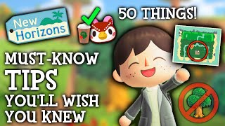 50 Things I WISH I Knew Sooner in Animal Crossing New Horizons [upl. by Salba]