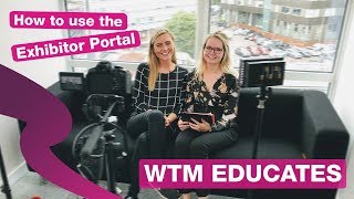 WTM Educates How to use the Exhibitor portal [upl. by Warford]