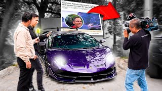 ME METO EN PROBLEMAS POR USAR MI LAMBORGHINI Y SALGO EN LAS NOTICIAS  ALFREDO VALENZUELA [upl. by Eivol172]