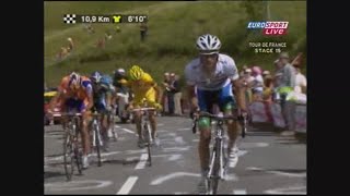 Tour France 2007  Etapa 15  Alberto Contador Vs Michael Rasmussen  Volta França 2007 [upl. by Pudendas954]