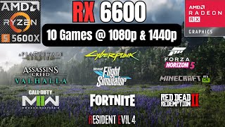 RX 6600  RYZEN 5 5600X I 2023 I 10 Games  1080p1440p [upl. by Esaj]