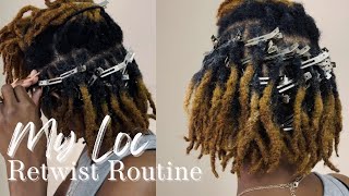 Loc Retwist Really Easy DIY Method [upl. by Bianca]