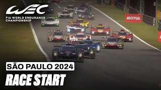 Race Start And First Laps 🇧🇷 I 2024 Rolex 6 Hours of São Paulo I FIA WEC [upl. by Kline]