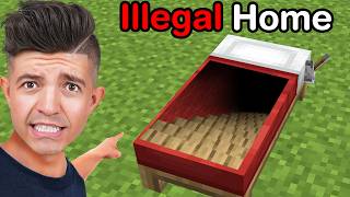 22 Illegal Houses In Minecraft [upl. by Flem]