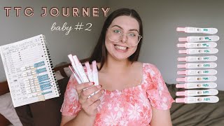 OUR TTC JOURNEY  Trying to Conceive Baby 2  Ovulation Tracking amp Pregnancy Test Line Progression [upl. by Curtice641]