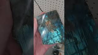 The FLASH On This Labradorite crystals gems nature science rocks minerals labradorite [upl. by Akkeber]