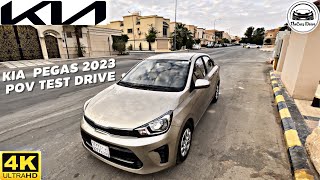 KIA PEGAS 2022 POV Test Drive  كيا بيجاس 2022  TheCars IDrive [upl. by Yrrac392]