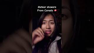 METEOR SHOWER 2024 from canada 🇨🇦 Karwa Chauth meets a meteor shower KarwaChauth MeteorShower [upl. by Manara409]