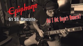 Epiphones 61 SG Maestro Vibrola Guitar  Was it Worth it [upl. by Nesyt]