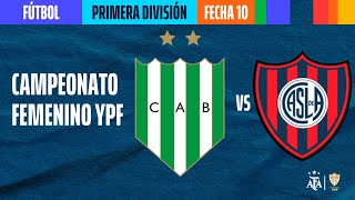 Banfield vs San Lorenzo  Fecha 10  Copa de la Liga Profesional Femenina YPF 2023 [upl. by Auqemahs567]