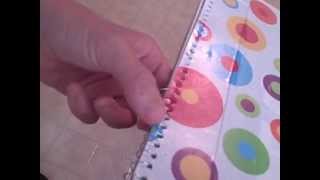 How to Decorate a Spiral Notebook with Decorative Paper [upl. by Nnylyoj]