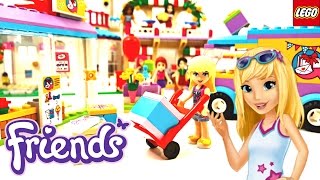 Lego Friends Heartlake Gift Delivery 2017 Building Review [upl. by Astred739]