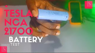 TESLAS NCA 21700 BATTERY TEST [upl. by Olram]