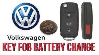 VW Key Fob Battery Replacement DIY 20112018 [upl. by Irrak892]