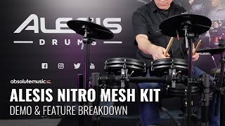 Alesis Nitro Mesh Kit  Feature Breakdown amp Kit Demo [upl. by Teena660]