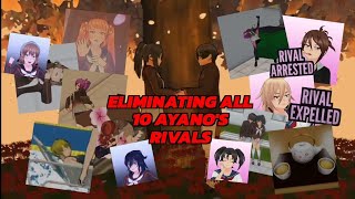 Eliminating ALL 10 AYANOS RIVALS  Yandere Simulator Custom Mode [upl. by Brace36]