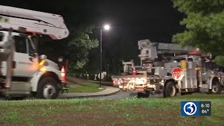 Eversource crews to help with power restoration after Hurricane Helene [upl. by Hauge]