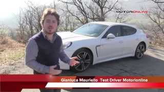 Porsche Panamera Diesel prova su strada  test drive [upl. by Nylirahs]