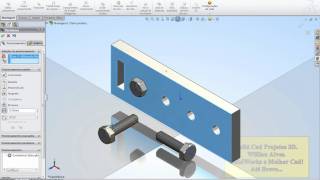 Solidworks Montagem de Parafusos [upl. by Dan]