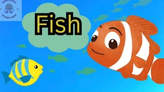 Fish for kids  Vertebrate animals basic concept of science for kids Kidokidzstoryhub [upl. by Rezeile]