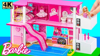 Build AMAZING Pink Barbie Dream House with Water Slide Elevator use Cardboard  DIY Miniature House [upl. by Huppert660]