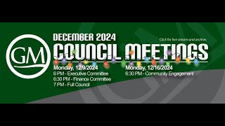 Golf Manor Village Council Meeting  December 9 2024  7 PM  Part II [upl. by Coates375]