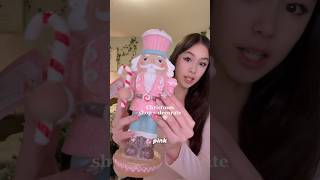 Shop  Decorate with me for CHRISTMAS🤍🎀 christmas xmas shopping haul pink pinkchristmas [upl. by Hedelman]