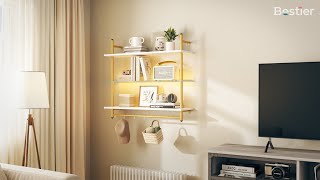 Discover the Ultimate Storage with the Bestier 3Tier Industrial Ladder Shelf [upl. by Eidna]