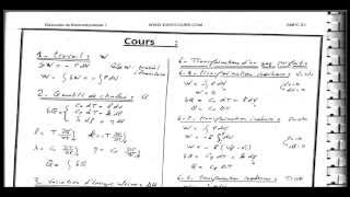 7  Résumés de Thermodynamique 1  très importants [upl. by Groos]