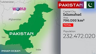 Pakistan Map States Territories Population [upl. by Thorsten]