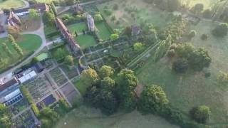 Sissinghurst Castle Garden early morning aerial views [upl. by Lenoil]