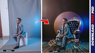 How to Change and Manipulate Photo Backgrounds in Photoshop Like a Pro  Free Psd File [upl. by Aniham]