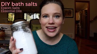 DIY Bath Salts  Epsom Salt and Essential Oils [upl. by Attelliw464]