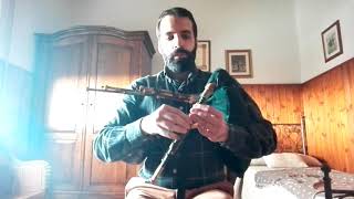 Northumbrian Smallpipes Hesleyside Reel [upl. by Elleiand]