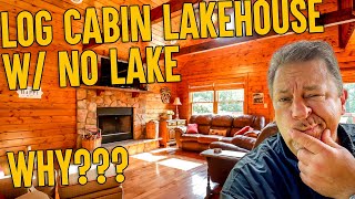 Log Cabin Lake House with NO LAKE  Lake Cumberland Lake house rental Real estate [upl. by Zucker]