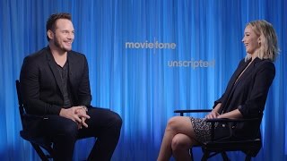 Passengers  Unscripted  Chris Pratt Jennifer Lawrence [upl. by Ongun79]