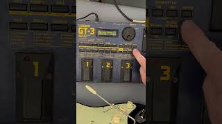 How do I factory reset a Boss GT3 Guitar Effects Processor shorts bosspedals [upl. by Nwad977]